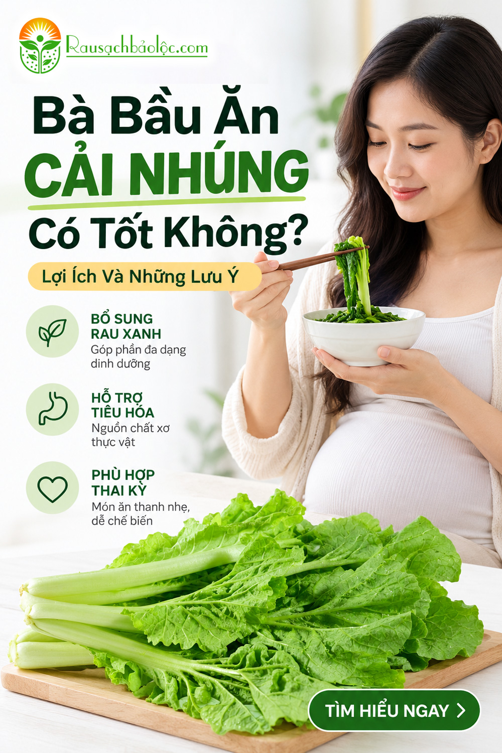 Bà bầu ăn Cải Nhúng có tốt không