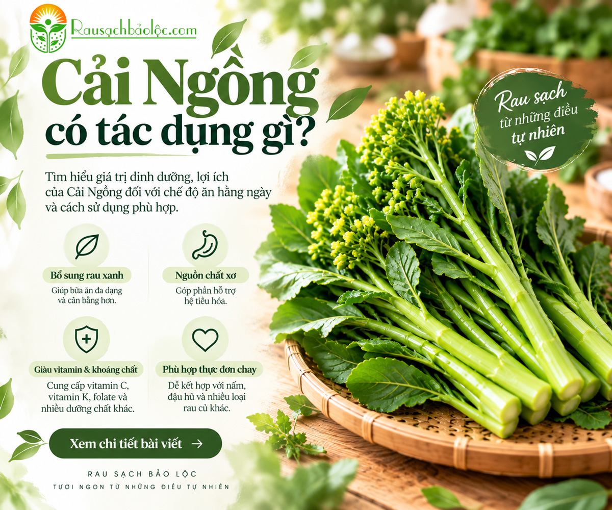 Cải ngồng có tác dụng gì đối với sức khỏe